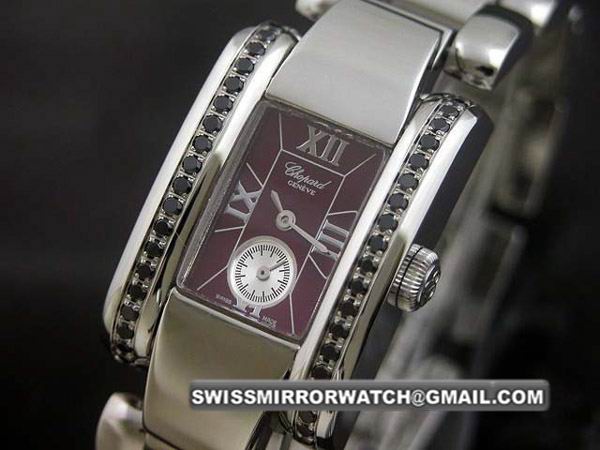 Chopard Ladies La Strada Diamond Swiss Quartz Red Dial Watch