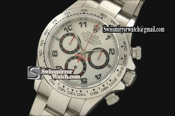Rolex Daytona SS White Dial Asia 7750 2005 Model Watches
