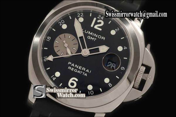 Panerai Luminor GMT Pam 156 Regetta GMT A-7750 GMT 28800bph Best Version Replica Watches