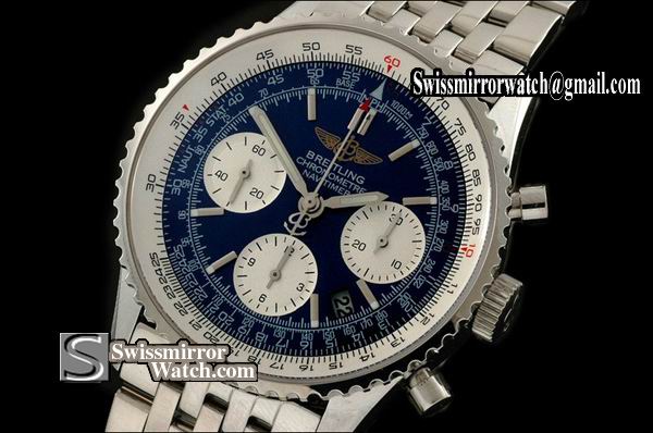 Breitling Navitimer Blue Dial Stick Markers Working Chronograph