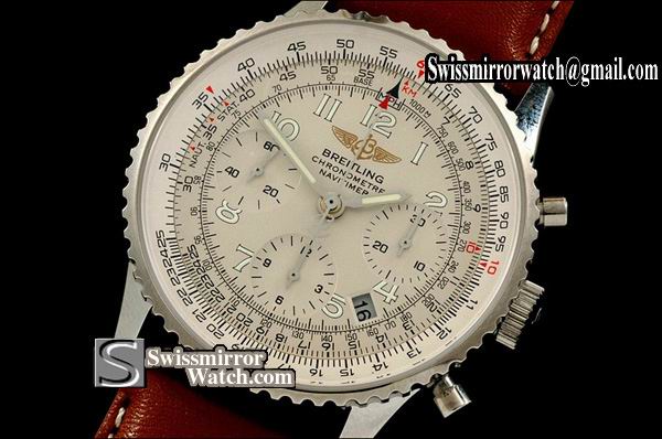 Breitling Navitimer White Dial LE Numeral Markers Working Chrono