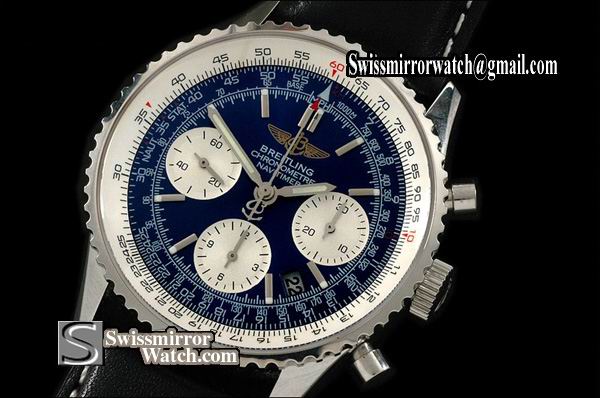Breitling Navitimer Blue Dial LE Stick Markers Working Chronos