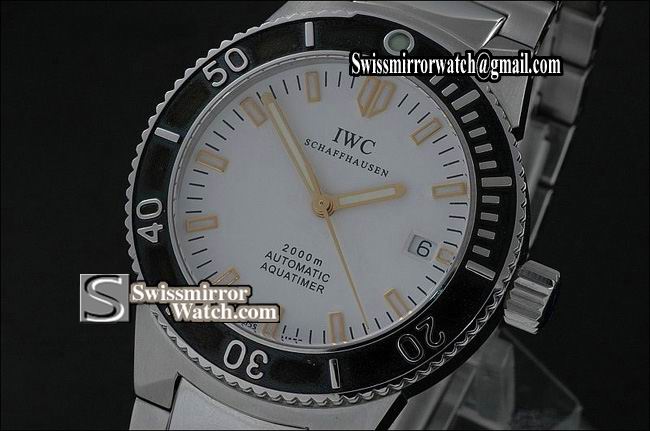 IWC GST Aquatimer SS White Swiss Eta 2824-2 Replica Watches