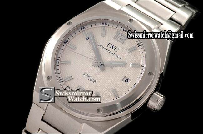 IWC Ingenuier SS White in Swiss Eta 2824-2 Double AR Replica Watches