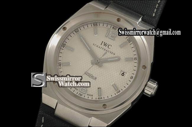 IWC Ingenuier SS White In Nylon Strap Swiss Eta 2824-2 Replica Watches