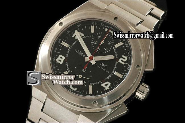 IWC Ingenuier AMG Chronograph SS black Aisa 7750 28800bph Replica Watches