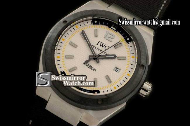 IWC 2007 Ingenuier SS/NY White Asian 2824-2 Replica Watches
