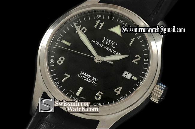 IWC Mark XV SS Black Num/Stk Dial Swiss Eta 2824-2 Replica Watches