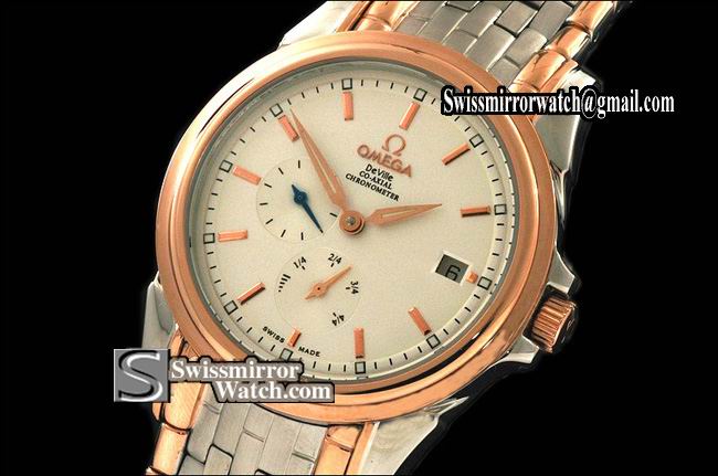 Omega De Ville SS Black Dial in Swiss Eta 2824-2 Replica Watches