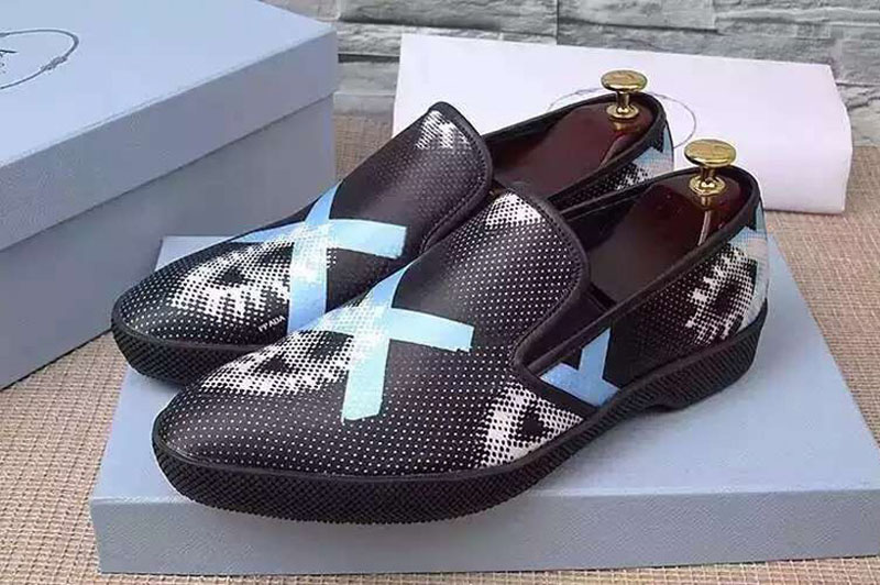 2016 Prada Mens Loafer And Shoes Black