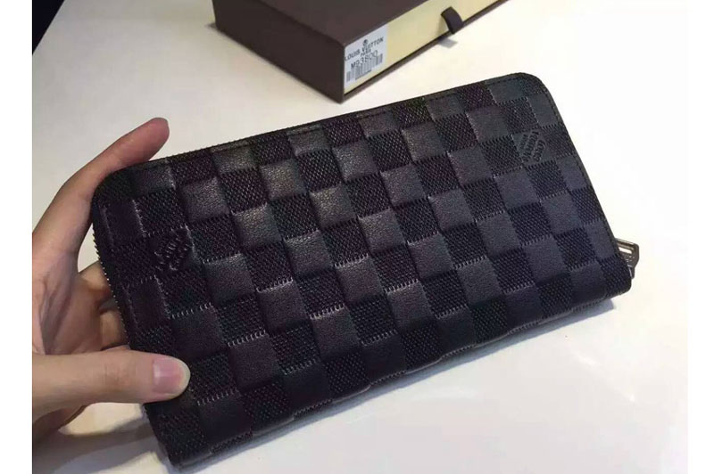 Louis Vuitton Zippy Organizer Wallet 60002 Black