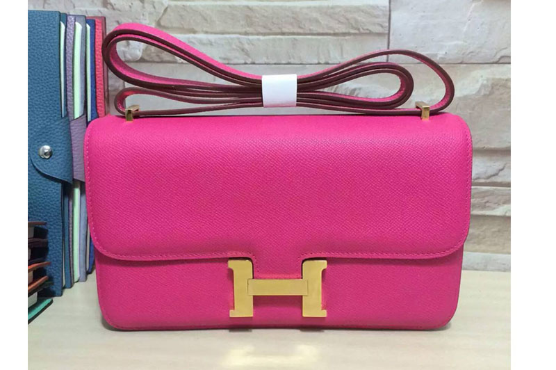 Hermes Constance 26cm Ladies Original Epsom Bags Yellow/Peach/Pink/Purple/Blue/Green