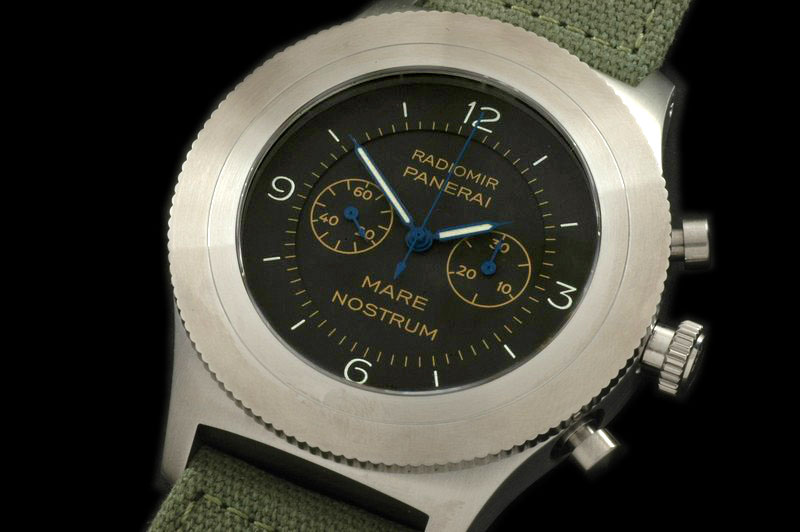 Luxury Officine Panerai PAM300 Mare Nostrum Chrono SS/LE Blk/Grn Ven 75 Replica Watches